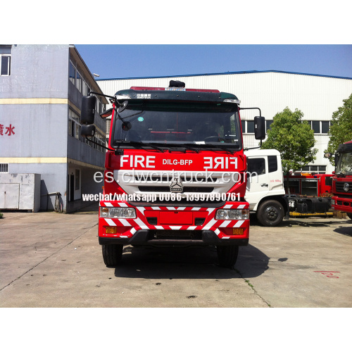 Camión de bomberos de espuma de agua SINOTRUCK 4X2 6000litros